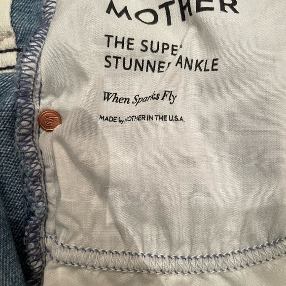 Mother The Super Stunner Ankle Jeans in When Sparks Fly Women's 30 - Picture 7 of 10